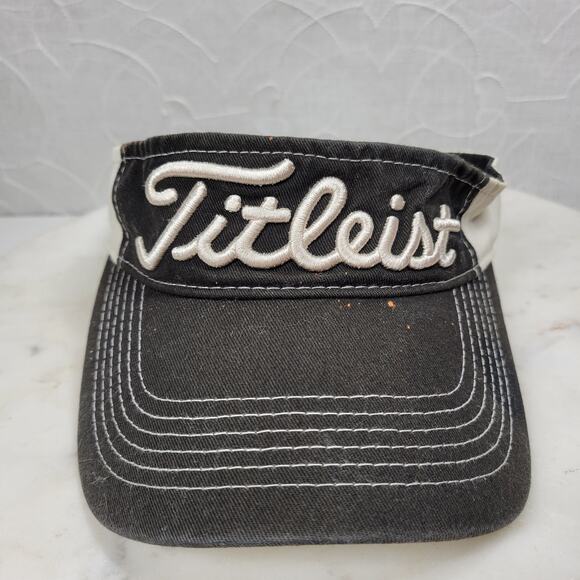 VTG Ping & Titleist Pro V1 Golf Visors Red Logo Black White Script Embroidery - Picture 5 of 16
